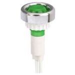 Indicator Lamp Screwed with Cable 17cm / Ring + Neon Green Φ10 220VAC