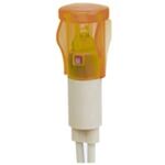 Pressed Indicator Lamp with Cable 17cm + Neon Orange Φ10 220VAC