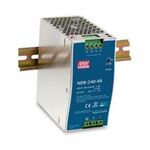 SINGLE OUTPUT INDUSTRIAL DIN RAIL 240W/24V/10A NDR-240-24 MEAN WELL