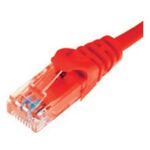 PATCH CORD CAT5e UTP 5.0m RED DATA