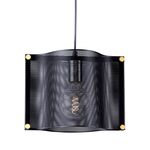 Lighting Fixture Black - Satin Brass - Chrome 1x E27 13800-242