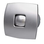 Indoor Bathroom Fan 20W Silent with Valve Silver
