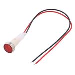 Indicator Led Lamp with Screw Mount/Cable Φ10 12VAC/DC Red
