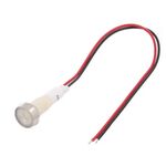 Indicator Led Lamp with Screw Mount/Cable Φ10 12VAC/DC White