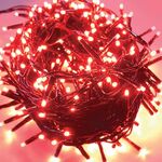 Χριστουγεννιάτικα Λαμπάκια Led  Κόκκινα 100L 4.95m Σταθερή Λειτουργία 934-011