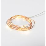 Christmas Led String Lights With Copper Wire & Timer Warm White  20L 2m  934-077