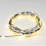 Christmas Led String Lights With Copper Wire & Timer Warm White  20L 2m  934-078