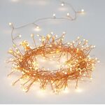 Christmas Cluster Led String Lights With Copper Wire Warm White 50L 2.5m 934-090