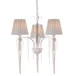 Lighting Fixture Goldwhite patine + White + Clear + Rose gold 3 x E14 13800-409