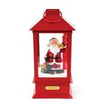 Plastic Decorative Lantern Santa Claus Led Battery 3xAAA Warm White + Music 933-273