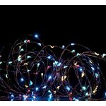 Χριστουγεννιάτικα Led Λαμπάκια Χταπόδι Με Καλώδιο Χαλκού RGB - Κίτρινο 400L 2m με 8 Προγράμματα 934-119