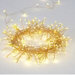 Christmas Led Cluster Lights With Copper Wire Warm White 300L 8 function 3m 934-120