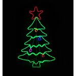 Μεταλλικό Δέντρο Χριστουγεννιάτικο 288 Λαμπάκια Led Multicolor 935-107