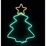 Μεταλλικό Χριστουγεννιάτικο Δέντρο 200 Led Neon Θερμό Λευκό - Πράσινο 935-117