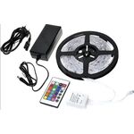 Led Strip Set 5 Meters 7.2W RGB 12V With Remote Control + Power Supply