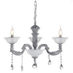 Lighting Fixture Polished antique silver + Clear - Krystalize  3 x E14 13800-450