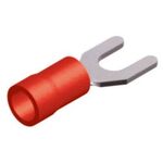 FORK-TYPE TERMINAL INSULATED RED 6.5-1.25 S1-6SV CHS 100pcs