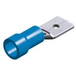 SLIDE CABLE LUG INSULATED MALE BLUE 4.8 M2-4.8V/8 CHS 100pcs