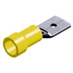 SLIDE CABLE LUG INSULATED MALE YELLOW 6.4 M5-6.4V/8 LNG 100pcs