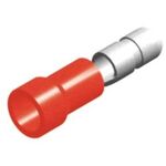 SNAP-ON CABLE LUG INSULATED MALE RED BD1-4V CHS 100pcs