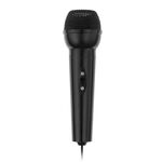 Handheld Karaoke Microphone with 3.5 Jack Cable Black