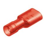 Ακροδέκτης Συρταρωτός Καλ/νος Nylon Θηλυκός Κόκκινος (Χ/Α) F1-6.4AF/8 JEE 100τεμ