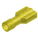 Slide Cable Lug Nylon Coated Female Yellow FF5-6.4AF JEE 100pcs