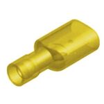 Slide Cable Lug Nylon Coated Male Yellow M5-6.4AF/8 JEE 100pcs