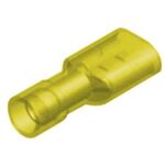 Ακροδέκτης Συρταρωτός Καλ/νος Nylon Θηλυκός Κίτρινος (Χ/Α) F5-6.4AF/8 JEE 100τεμ