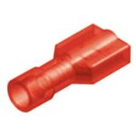 Slide Cable Lug Nylon Coated Female Red FF1-6.4AFC JEE 100pcs