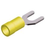Fork-Type Terminal Insulated Yellow 8.4-5.5 S5-8V CHS 100pcs​​