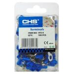 Single-Hole Cable Lug Insulated Blue 6.5 RV2-6 100 PIECES/BLΙSΤΕR CHS