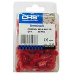 Coated Slide Cable Lug Nylon (Χ/Α) MALE RED MDFN1.25-250 50 PIECES/BLΙSΤΕR CHS