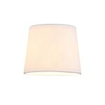 Fabric Lampshade with Metallic Base Suitable for Wall Lights with E27 Bulb White OD5610WSH