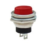 Round Push ON Button Φ16 Metal 2A/250VAC PBS-26B Red LZ 