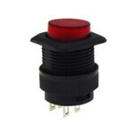 Round Push ON Button ( With Lamp) Red PB16-M-F-RR HNO