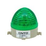 Warning Light Led 85X75 Strobe Function Multivoltage (24VDC/230VAC) Green C-3072 CNTD