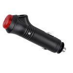 Car Cigarette Lighter DC Connector Male With On Off Switch for Cable