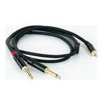 Audio Cable mini Jack Stereo 3,5mm - Jack Mono 2x6,3mm 1m Master Audio