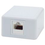 Wall - Mount Network Outlet 1P with CAT6A Keystone Jack Sut