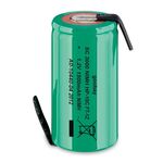 NiMH Battery 1.2V 1500mAh SubC size D22x43mm with Plates