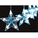 Χριστουγεννιάτικα Αστέρια Led Βροχή Ψυχρό Λευκό 100L 3m x 30/50cm Σταθερή Λειτουργία