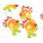 10 Led plastic deer with batteries AA