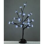 Tree with Flowers of Silicone Lights LED Battery Cool White  937-049