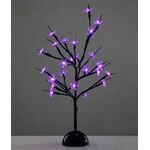 Tree with Flowers of Silicone Lights LED Battery Purple 937-051