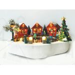 Decorative Village Ice Skating 16 Led With batteries AA &  transformer Warm White / Yellow 937-064