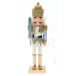 Wooden Gold Nutcracker Soldier With Scepter 300mm 939-016