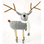 Woven Deer with Scarf 450mm 939-037