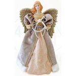 Υφασμάτινος Άγγελος με Χρυσό/Ροζ φόρεμα 400mm 939-050