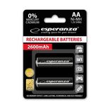 Rechargeable Batteries Esperanza Ni-MH AA 2600mAh 1.2V 2 pcs